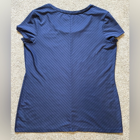 REI Women's Blue Striped Short Sleeve Tee - Picture 3 of 4